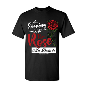 An Evening with The Rose Black T-Shirt
