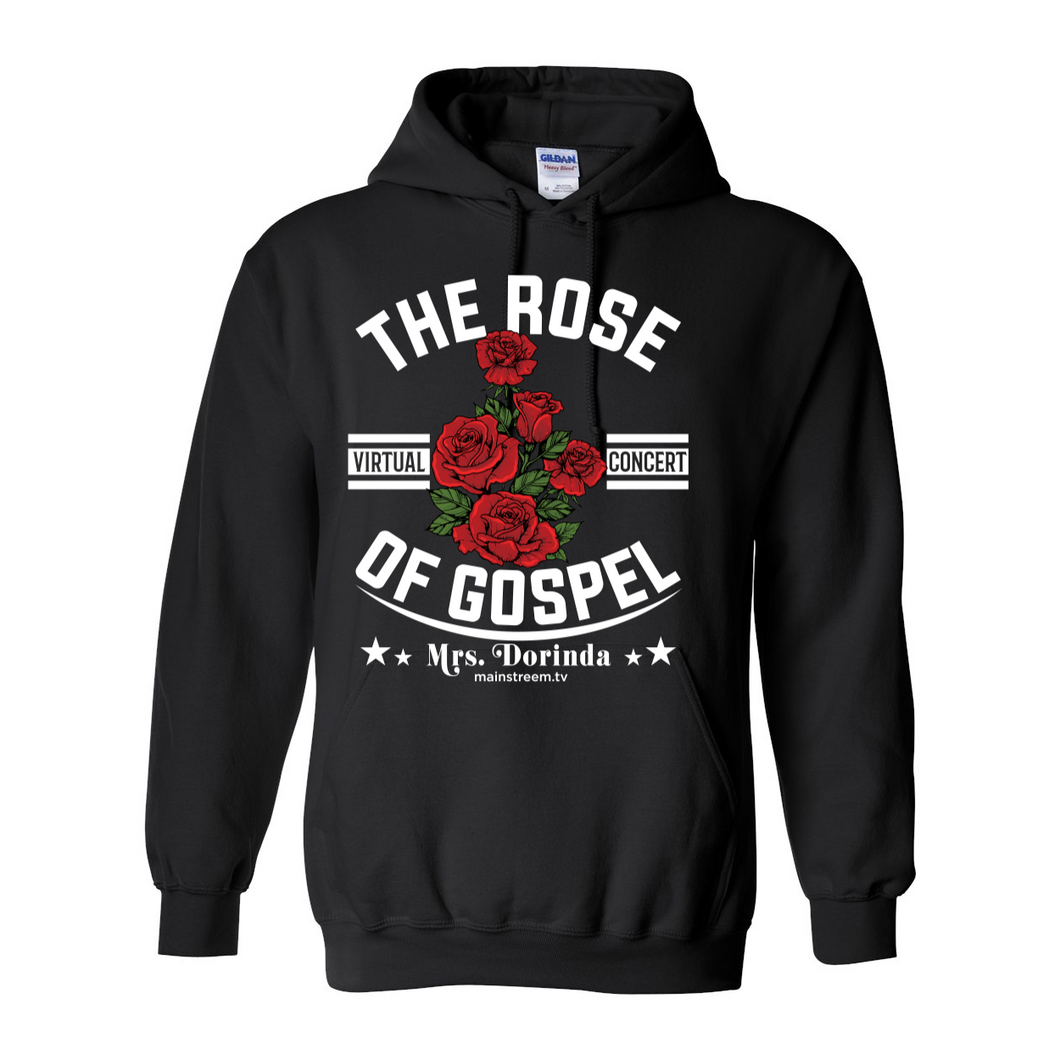 The Rose of Gospel Black Hooded Sweatshirt